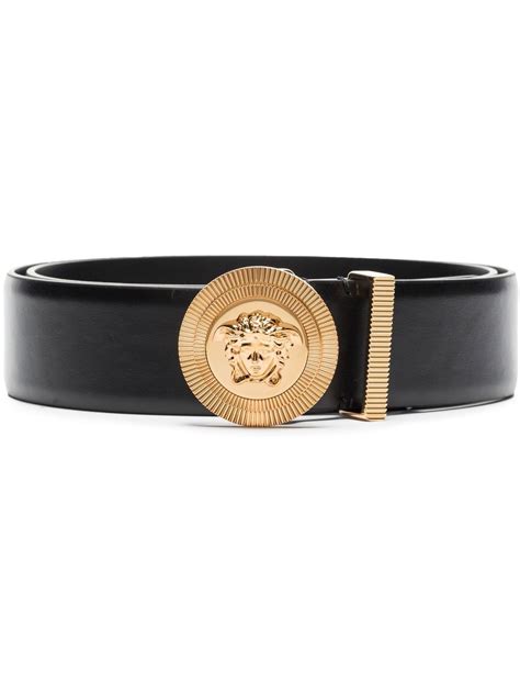 versace medusa plaque leather belt|most expensive Versace belt.